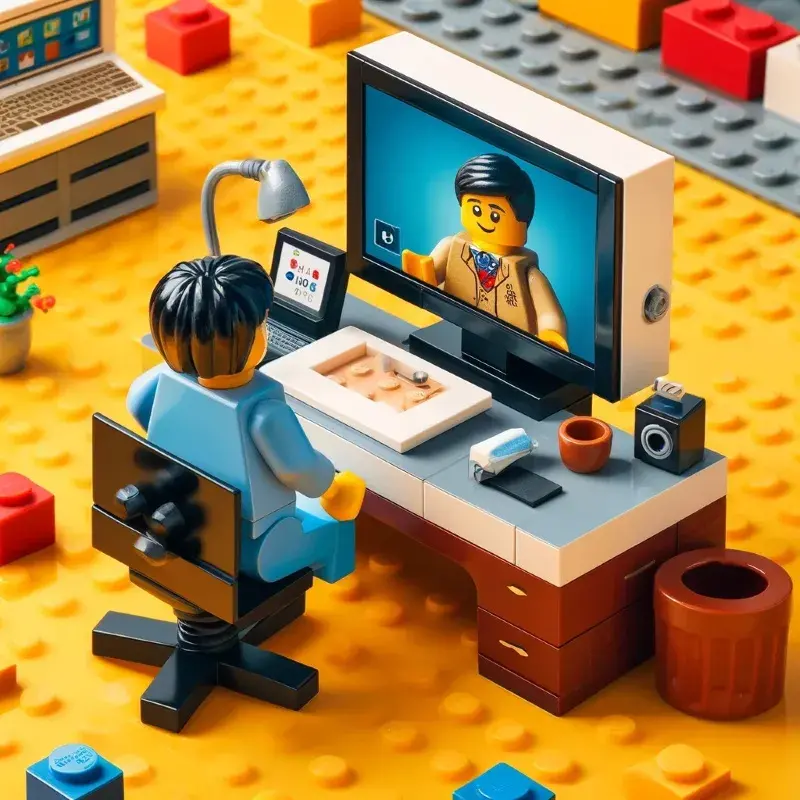 Wideokonferencja z minifigurkami LEGO: Kreatywne pomysły